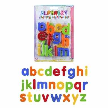 1x set gekleurde magnetische alfabet speelgoed letters 26 stuks 4 cm