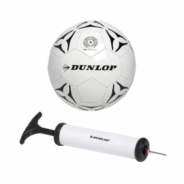 Dunlop speelgoed voetbal 22 cm/maat 5 met pomp
