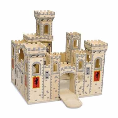 Houten speelgoed kasteel medieval