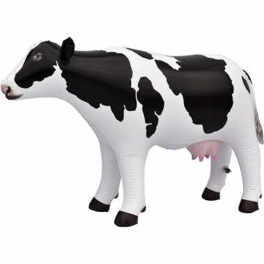Opblaasbare koe 53 cm decoratie speelgoed