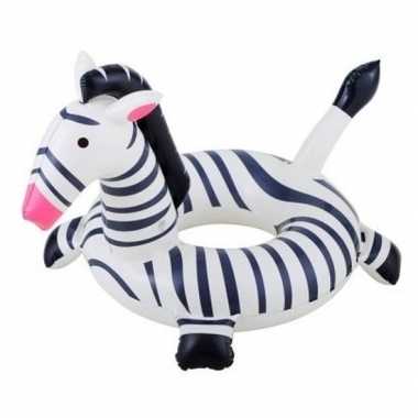 Opblaasbare zebra zwemband zwemring 61 cm speelgoed