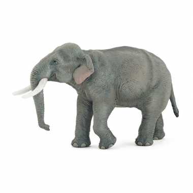 Plastic speelgoed figuur aziatische moeder olifant 14.5 cm