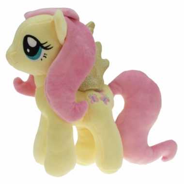Pluche gele my little pony fluttershy knuffel 27 cm speelgoed