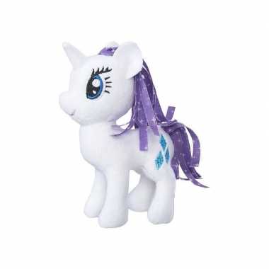Pluche my little pony rarity speelgoed knuffel wit 13 cm