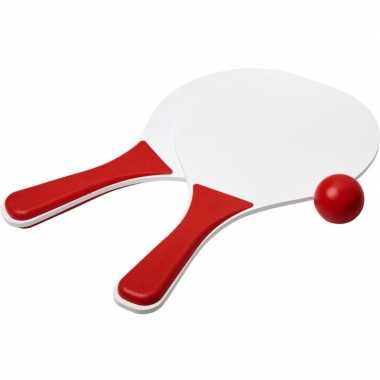 Rood/witte beachball set buitenspeelgoed