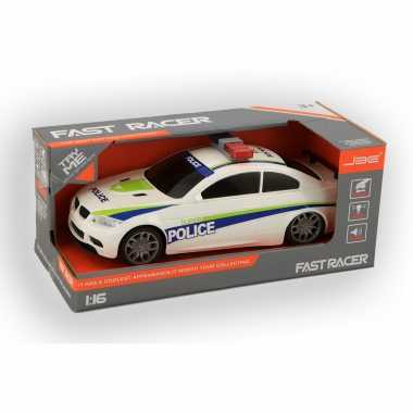 Speelgoed snelweg politie auto met licht en geluid 24 cm