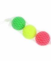 3x gekleurde beachball strand balletjes set buitenspeelgoed