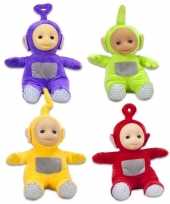 4x teletubbies speelgoed knuffels poppen set 18 cm