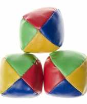 9x stuks jongleerballen gekleurd speelgoed