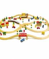 Houten speelgoed trein 101 delig