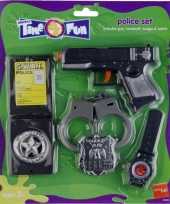 Plastic politie speelgoed set