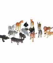Plastic speelgoed safari dieren speelset 15 delig