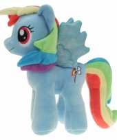 Pluche blauwe my little pony rainbow dash knuffel 27 cm speelgoed
