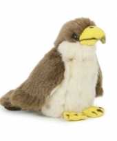 Pluche havik vogel knuffel 13 cm speelgoed