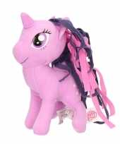 Pluche my little pony twilight sparkle speelgoed knuffel lila 13 cm