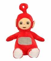 Pluche teletubbies speelgoed knuffel po rood 34 cm