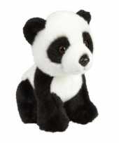 Pluche zwart witte panda beer beren knuffel 18 cm speelgoed