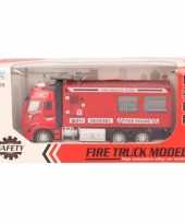 Speelgoed auto brandweerwagen blusauto 18 cm