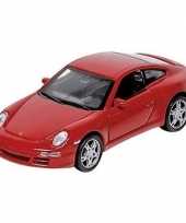 Speelgoed auto porsche 911 rood 1 34