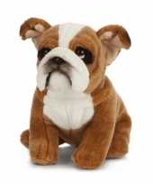 Speelgoed bulldog knuffeltje zittend 20 cm