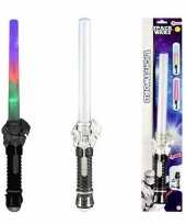 Speelgoed laserzwaard glitter lichtgevend 53 cm