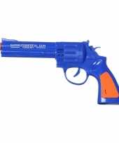 Speelgoed pistool blauw met geluid 23 x 11 cm