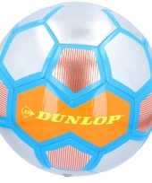 Speelgoed voetbal oranje zilver blauw 23 cm