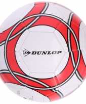 Speelgoed voetbal wit rood 21 cm voor kinderen volwassenen